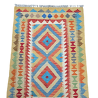 125 x 84 cm Hand Woven Afghan Kilim Rug
