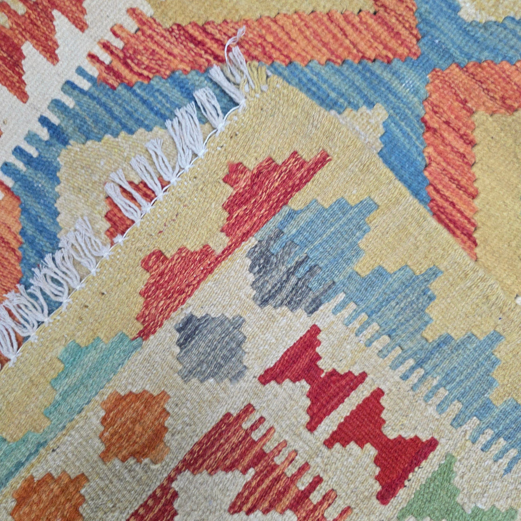 125 x 84 cm Hand Woven Afghan Kilim Rug