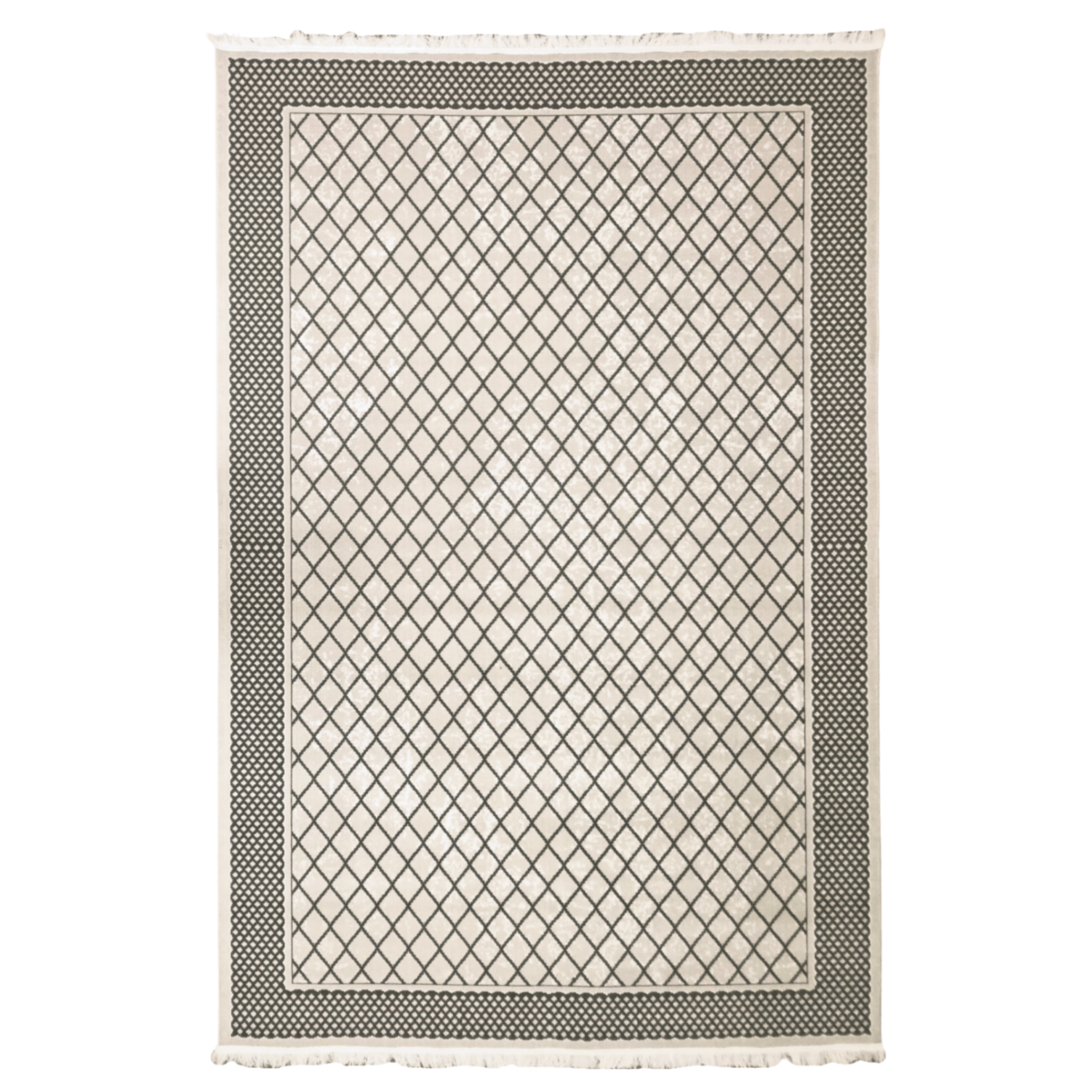 300 x 200 cm Modern Geometric Machine-Made Rug – Contemporary Polyester Area Rug