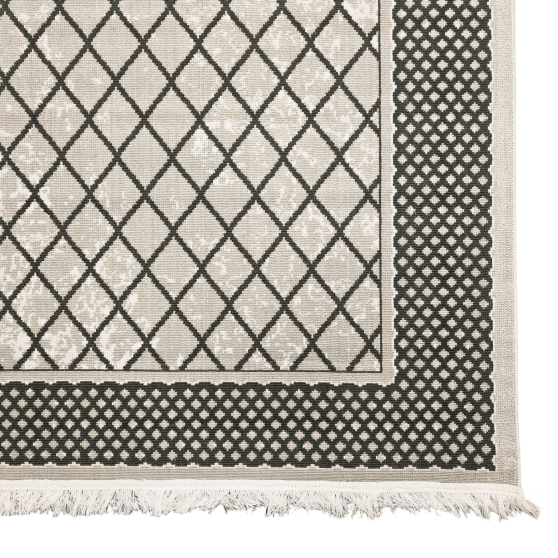 300 x 200 cm Modern Geometric Machine-Made Rug – Contemporary Polyester Area Rug