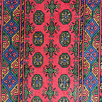 200 x 100 cm Hand-Knotted Afghan Akche Rug