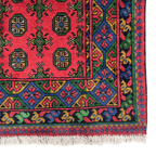 200 x 100 cm Hand-Knotted Afghan Akche Rug