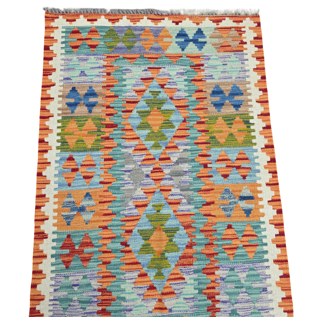 125 x 84 cm Hand Woven Afghan Kilim Rug