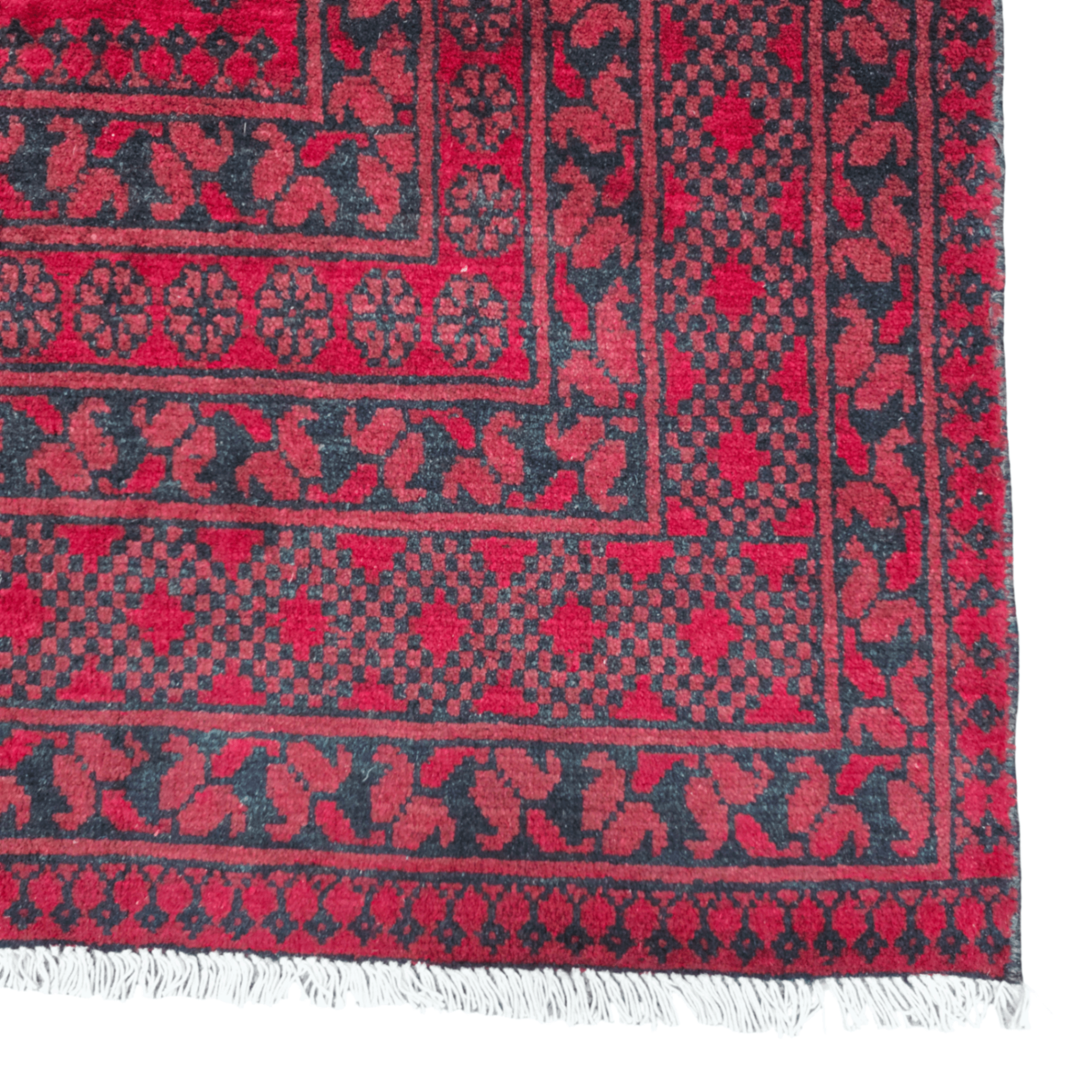 247 x 159 cm Hand-Woven Afghan Akche Rug