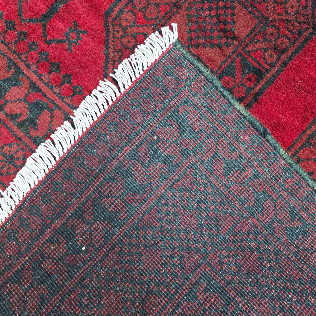 247 x 159 cm Hand-Woven Afghan Akche Rug