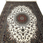 300 x 200 cm Persian Moss Kashan Rug, Floral Medallion