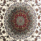 300 x 200 cm Persian Moss Kashan Rug, Floral Medallion