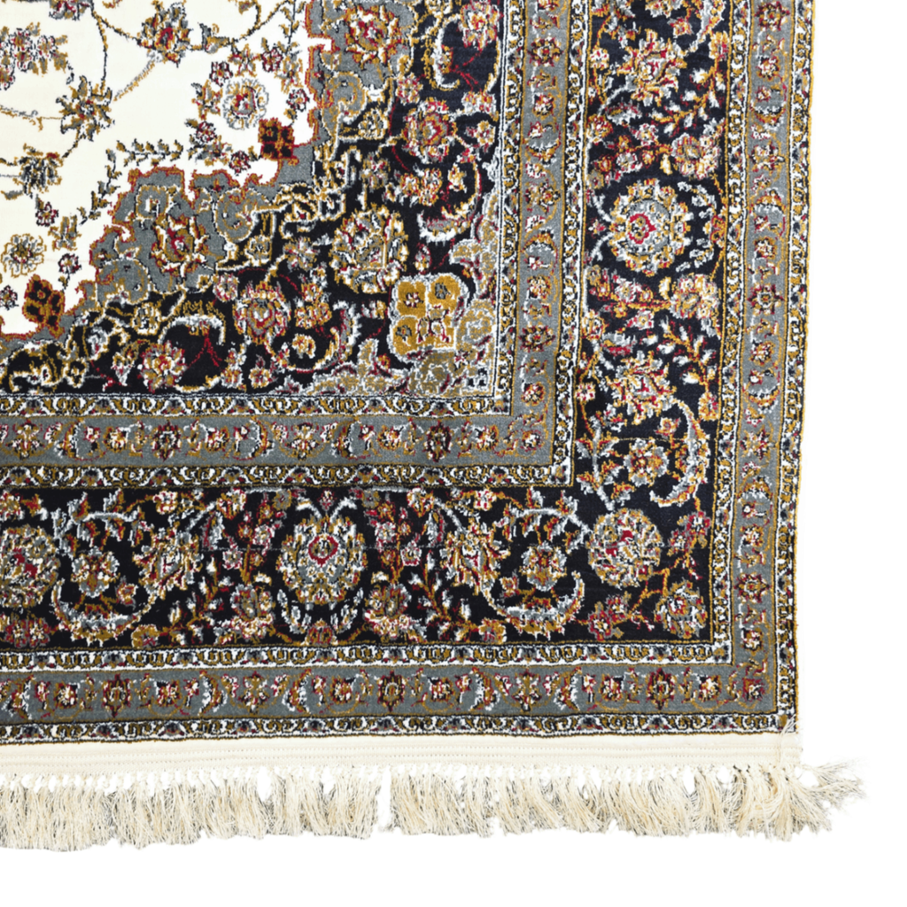 300 x 200 cm Persian Moss Kashan Rug, Floral Medallion