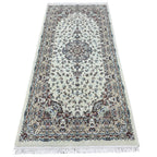 200 x 100 cm Ivory & Beige Flower Medallion Area Rug