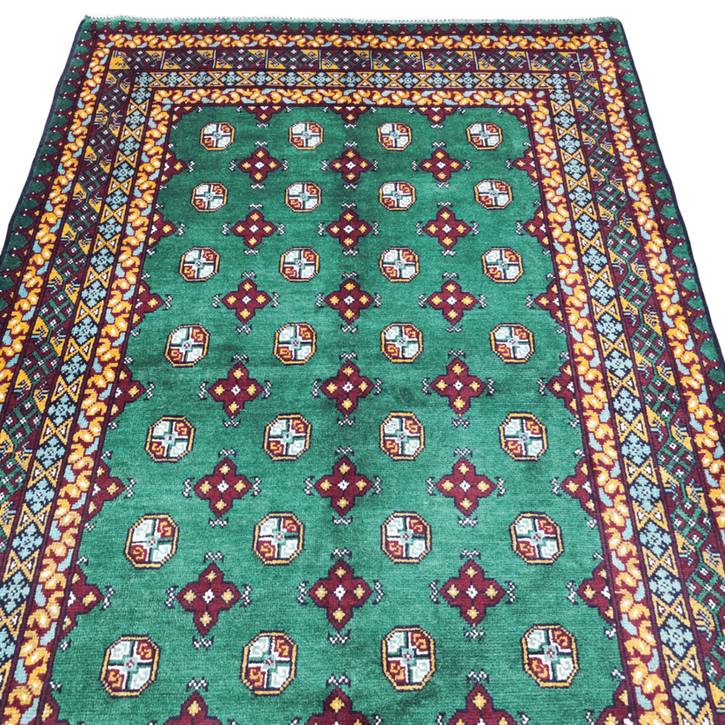 247 x 161 cm Hand-Woven Afghan Akche Rug