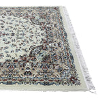 200 x 100 cm Ivory & Beige Flower Medallion Area Rug