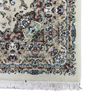 200 x 100 cm Ivory & Beige Flower Medallion Area Rug