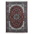 210 x 140 cm Burgundy Persian Floral Medallion Rug