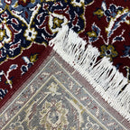 210 x 140 cm Burgundy Persian Floral Medallion Rug