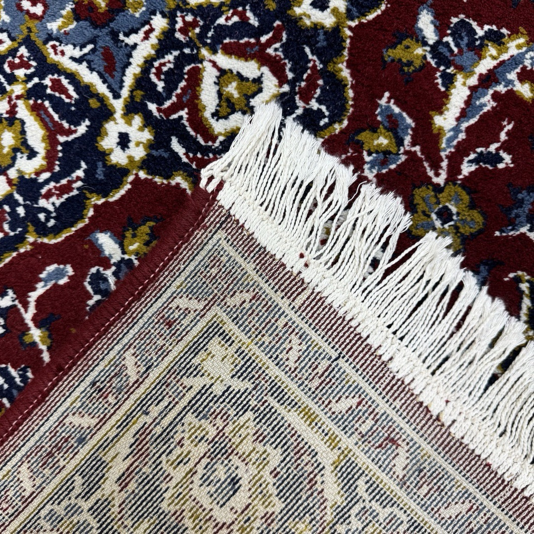 210 x 140 cm Burgundy Persian Floral Medallion Rug