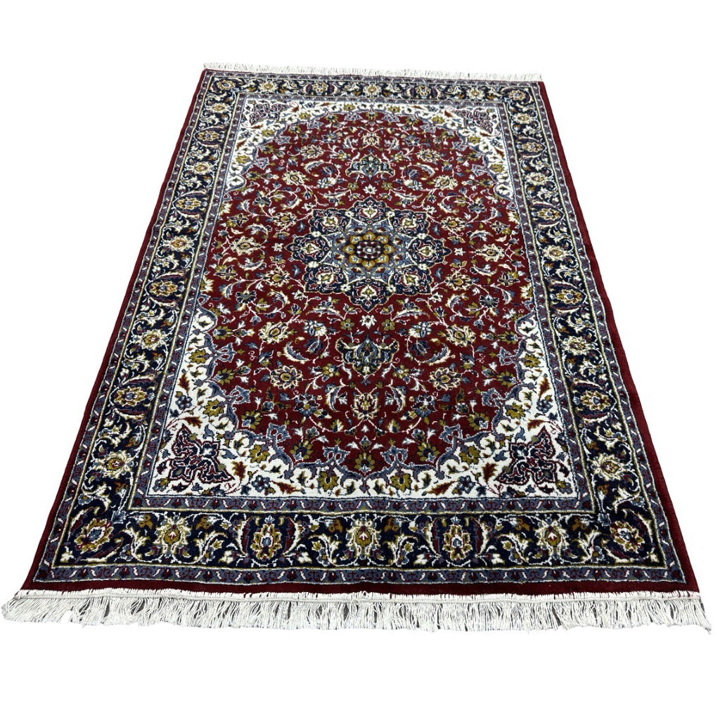 210 x 140 cm Burgundy Persian Floral Medallion Rug