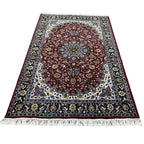210 x 140 cm Burgundy Persian Floral Medallion Rug
