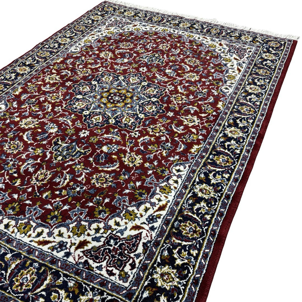 210 x 140 cm Burgundy Persian Floral Medallion Rug