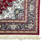 300 x 200 cm Persian Red Kashan Rug, Floral Medallion