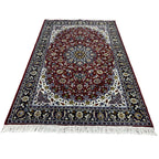 210 x 140 cm Burgundy Persian Floral Medallion Rug