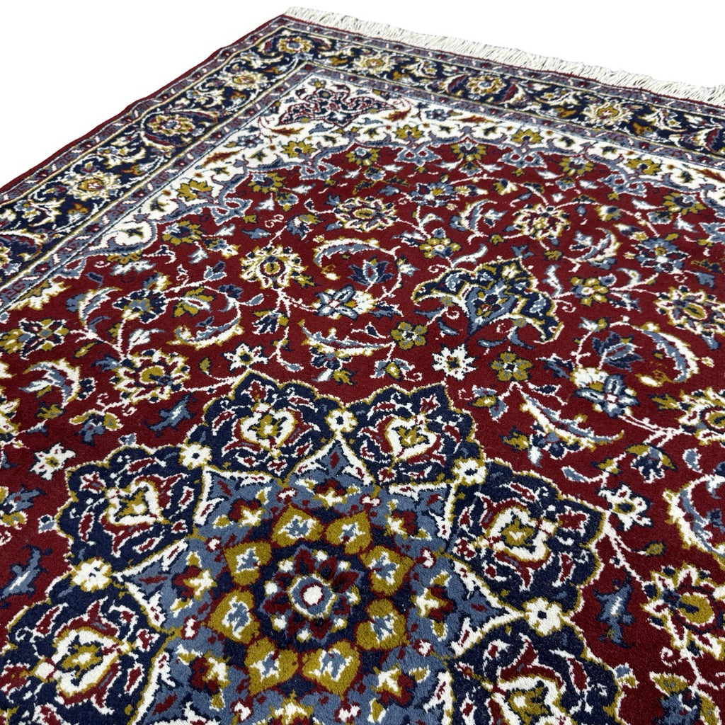 210 x 140 cm Burgundy Persian Floral Medallion Rug
