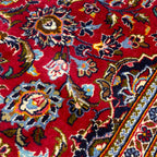 315 x 200 cm Hand Knotted Red Persian Kashan – Wool Rug