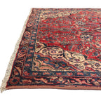 267 x 157 cm Persian Hand-Knotted Wool Rug – Red Floral Medallion