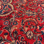 267 x 157 cm Persian Hand-Knotted Wool Rug – Red Floral Medallion