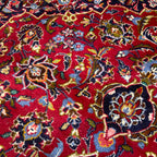 315 x 200 cm Hand Knotted Red Persian Kashan – Wool Rug