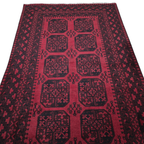 248 x 155 cm Hand-Woven Afghan Akche Rug