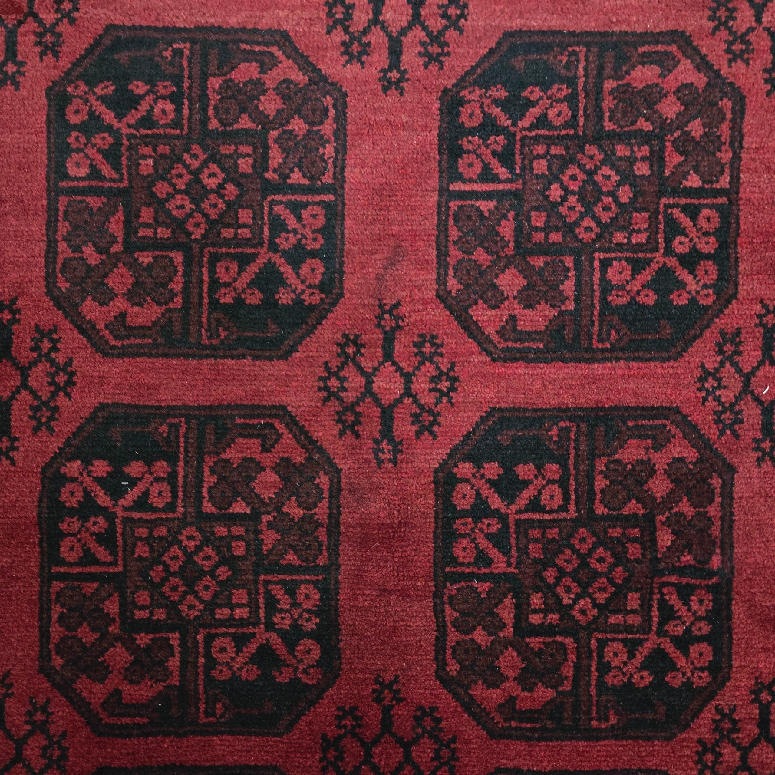 248 x 155 cm Hand-Woven Afghan Akche Rug