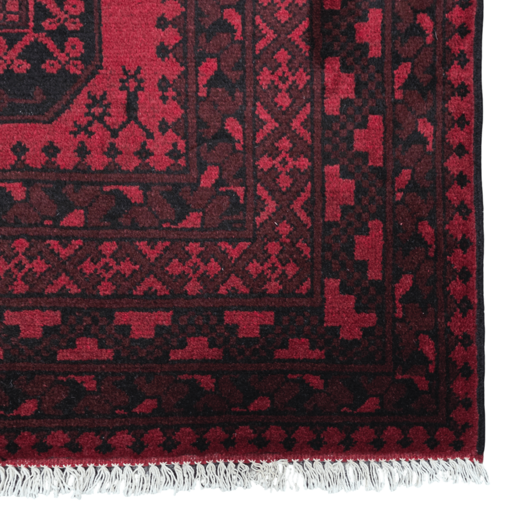 248 x 155 cm Hand-Woven Afghan Akche Rug