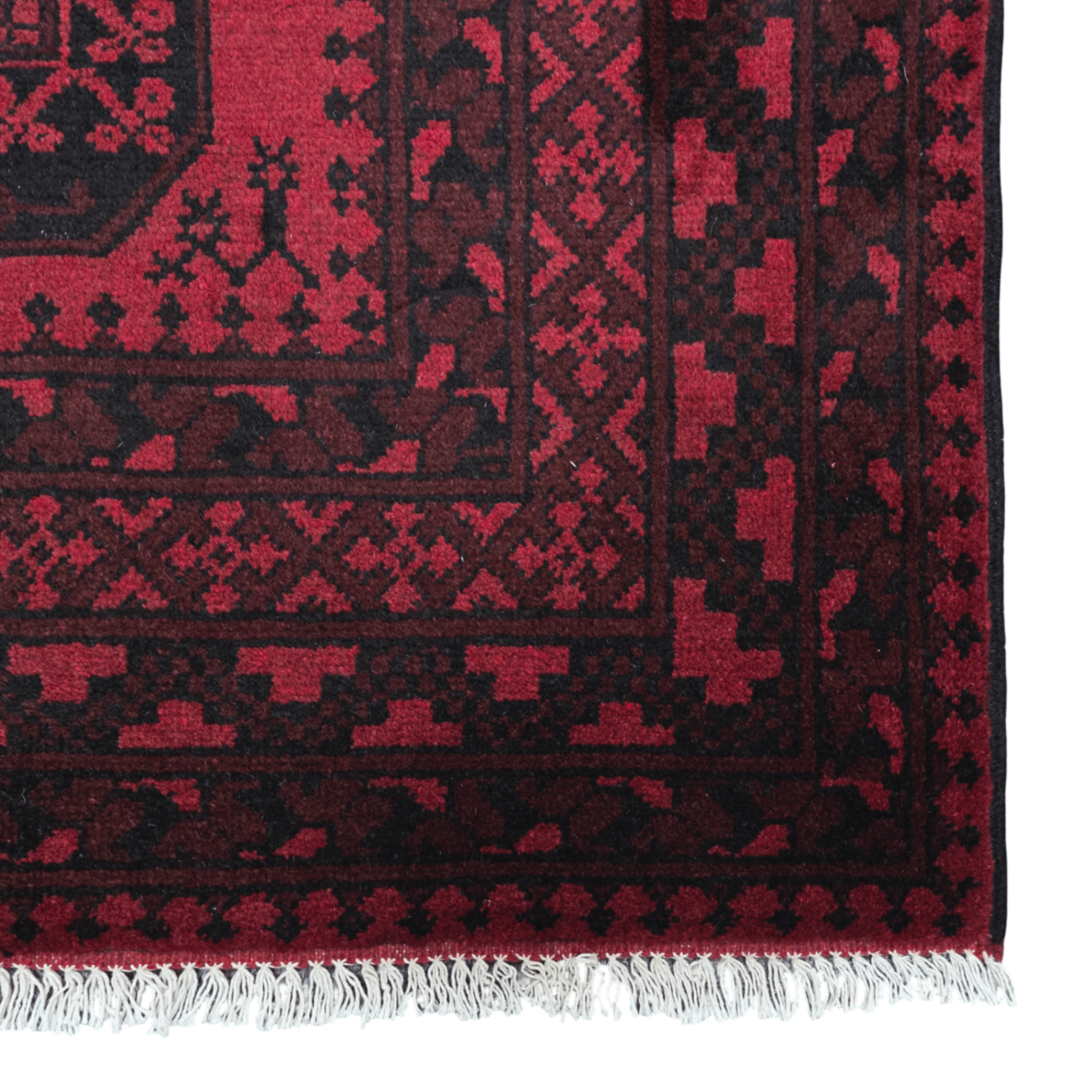 248 x 155 cm Hand-Woven Afghan Akche Rug