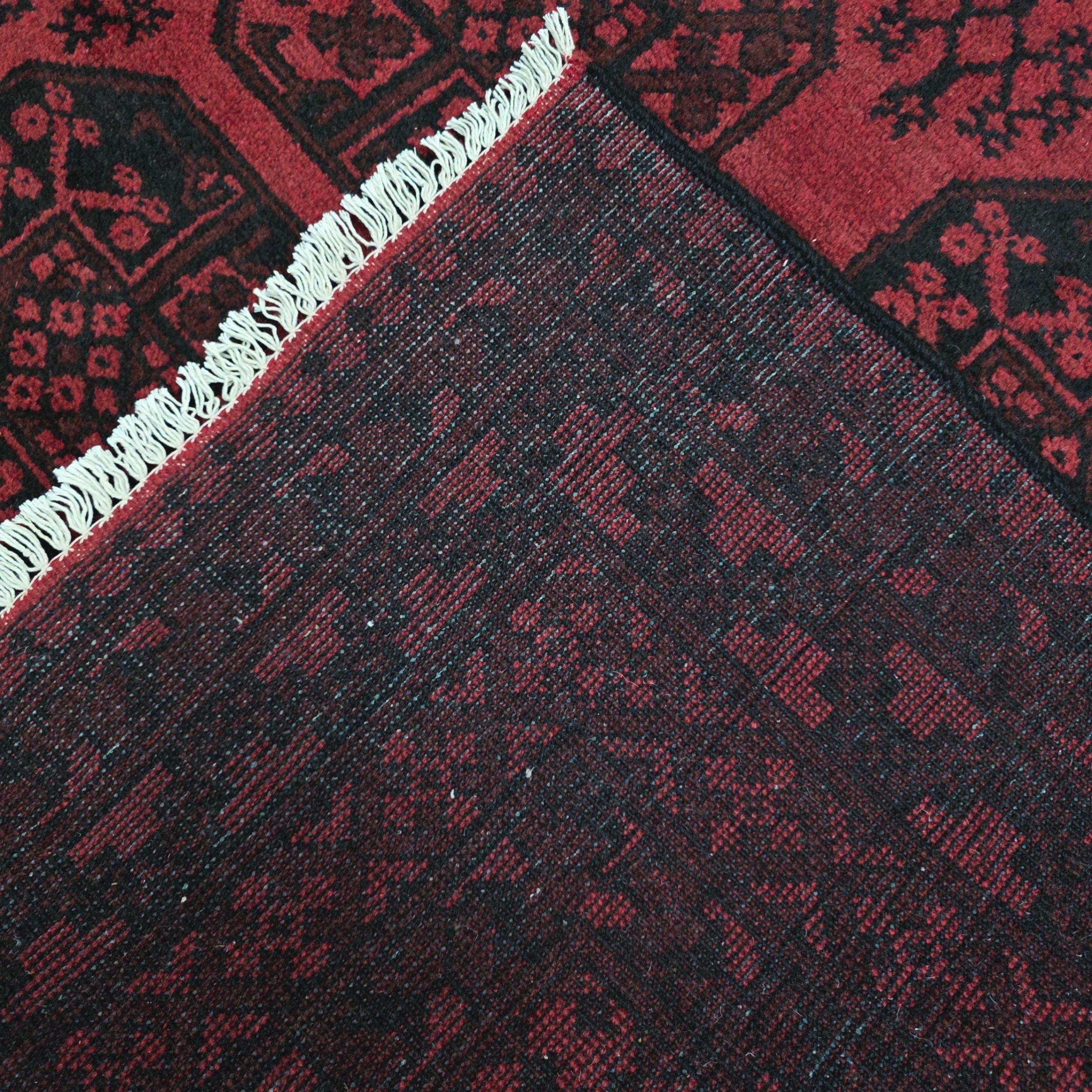 248 x 155 cm Hand-Woven Afghan Akche Rug