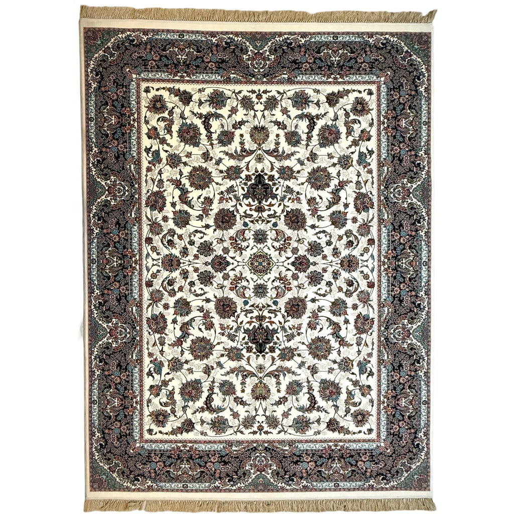 350 x 250 cm Cream Persian All Over Tabriz Floral Rug