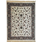 350 x 250 cm Cream Persian All Over Tabriz Floral Rug