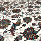 350 x 250 cm Cream Persian All Over Tabriz Floral Rug