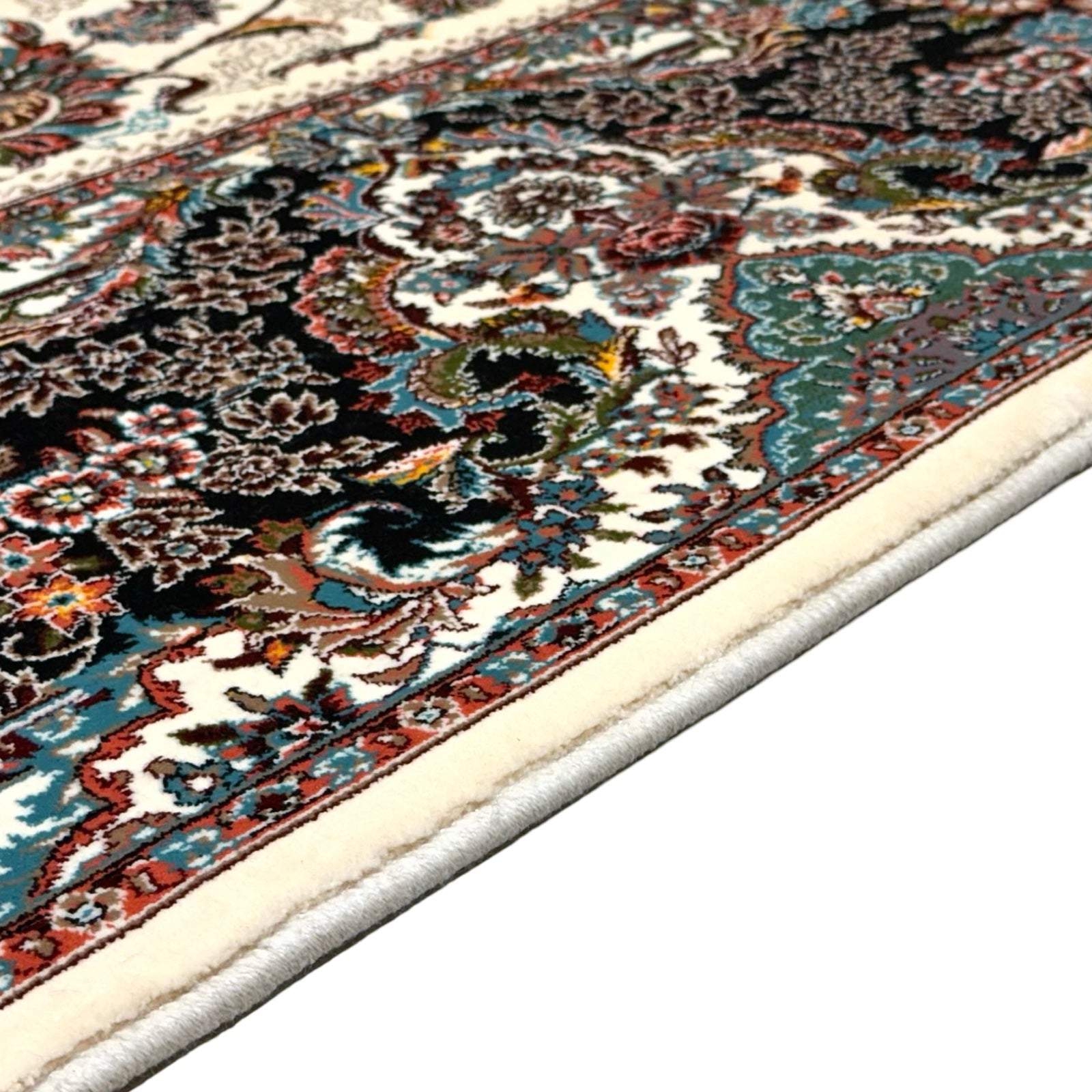 350 x 250 cm Cream Persian All Over Tabriz Floral Rug