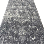 400 x 80 cm Modern Dark Grey Turkish Machine Made Runner Rug