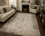 230 x 160 cm Persian Tabriz Design Machine-Made Rug