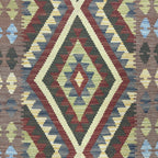 510 x 82 cm Hand-Woven Afghan Kilim Runner Rug – Wool Flatweave