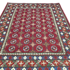 204 x 148 cm Hand-Woven Afghan Akche Rug