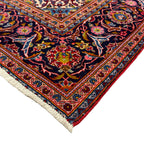 303 x 190 cm Hand-Knotted Persian Kashan Floral Medallion Rug