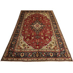 305 x 200 cm Hand-Knotted Persian Tabriz Geometric Rug