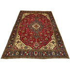 280 x 200 cm Hand-Knotted Persian Geometric Tabriz Rug