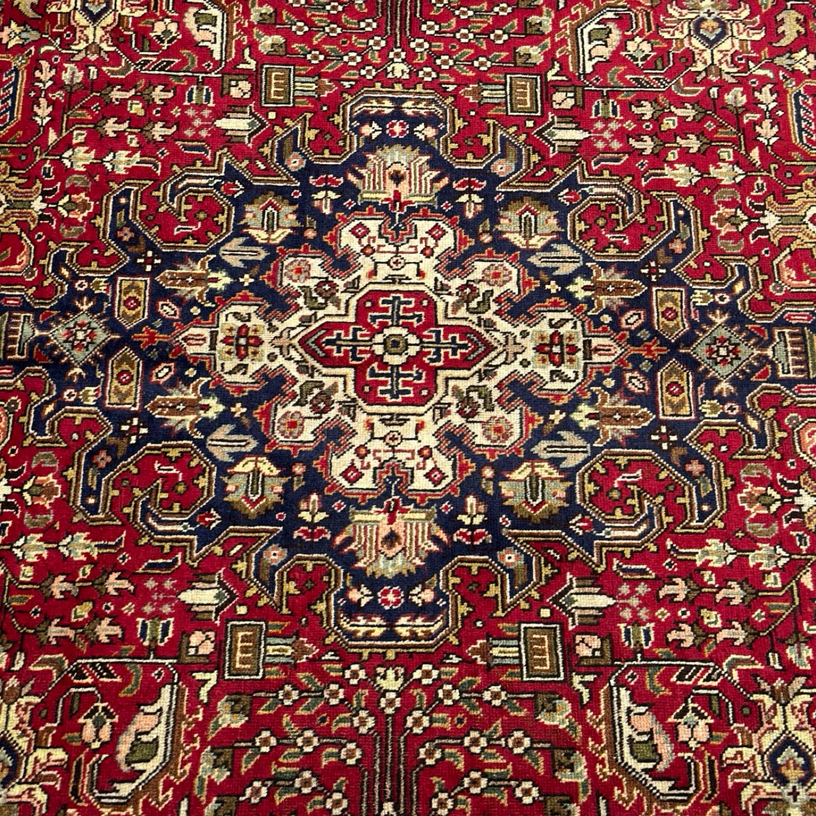 305 x 200 cm Hand-Knotted Persian Tabriz Geometric Rug