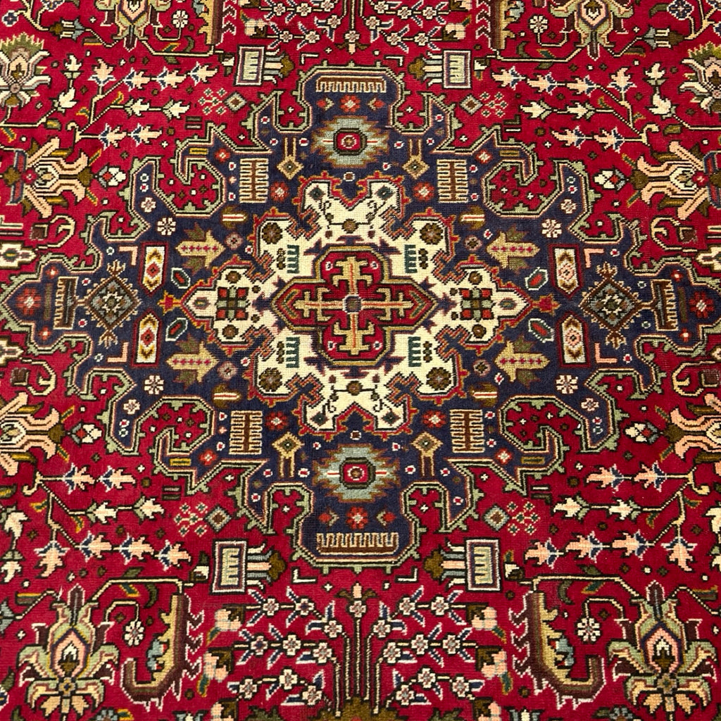 280 x 200 cm Hand-Knotted Persian Geometric Tabriz Rug