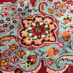 412 x 78 cm Hand-Knotted Persian Kashan Runner Rug