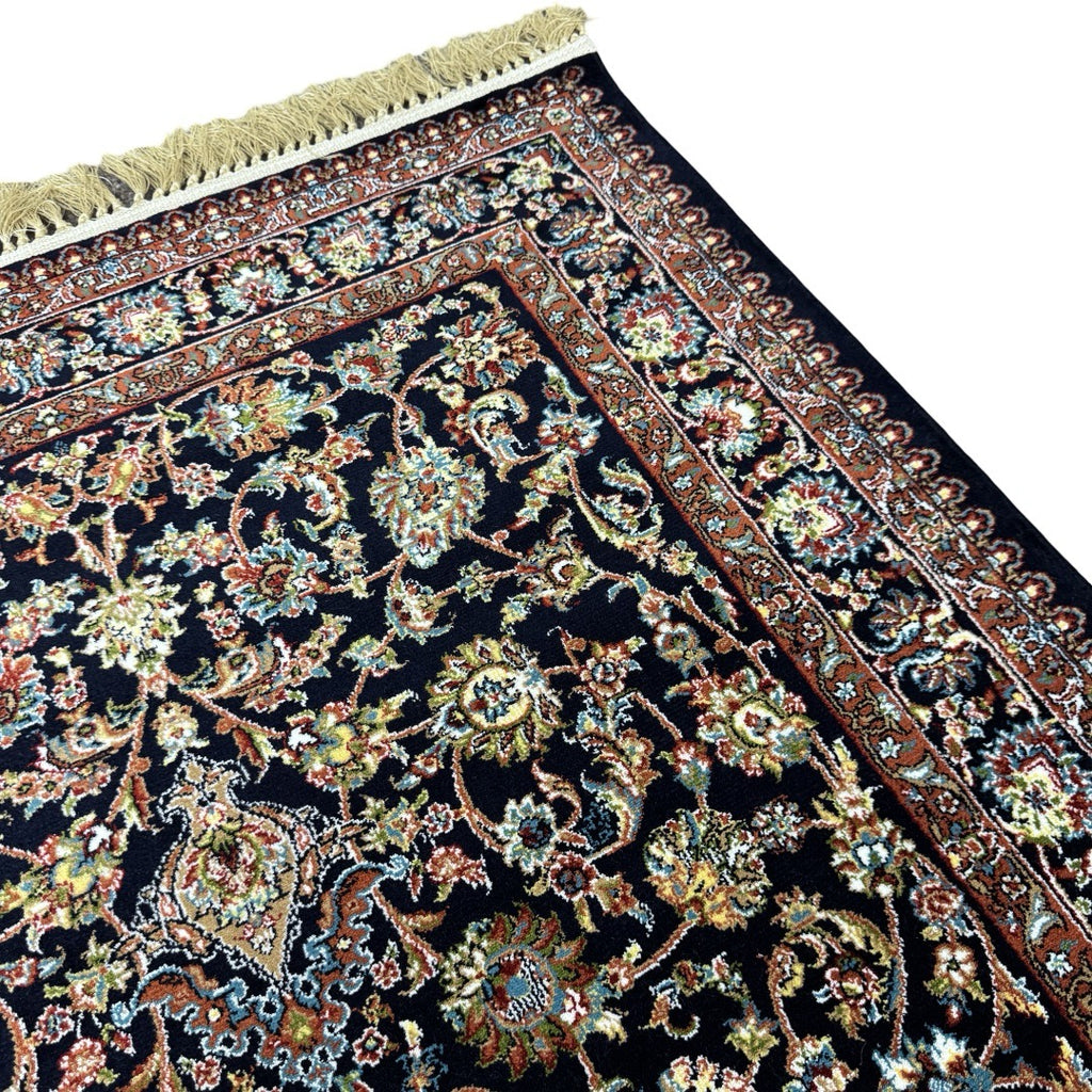 Black and gold Persian rug detail