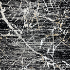 180 x 120 cm Grey Black Shadow Lightning Pattern Turkish Rug